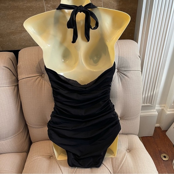 BG: Victoria’s Secret Black Forever One Piece Sz S - Picture 2 of 7